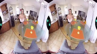 VR video featuring the stunning blonde porn star, Cristal Swift