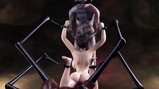 Watch a free 3D animation of a busty teen getting sexually assaulted by a monster